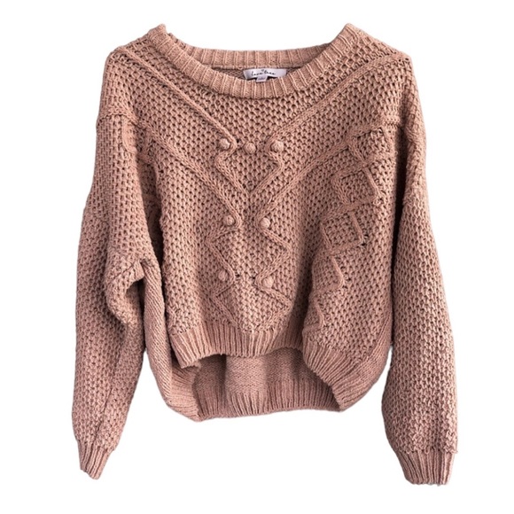 Love Tree Sweaters - love tree 🌸knitted sweater 🧶 with triangles and polka dots size L